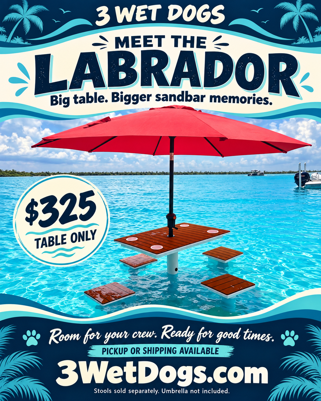 The Labrador with Stools